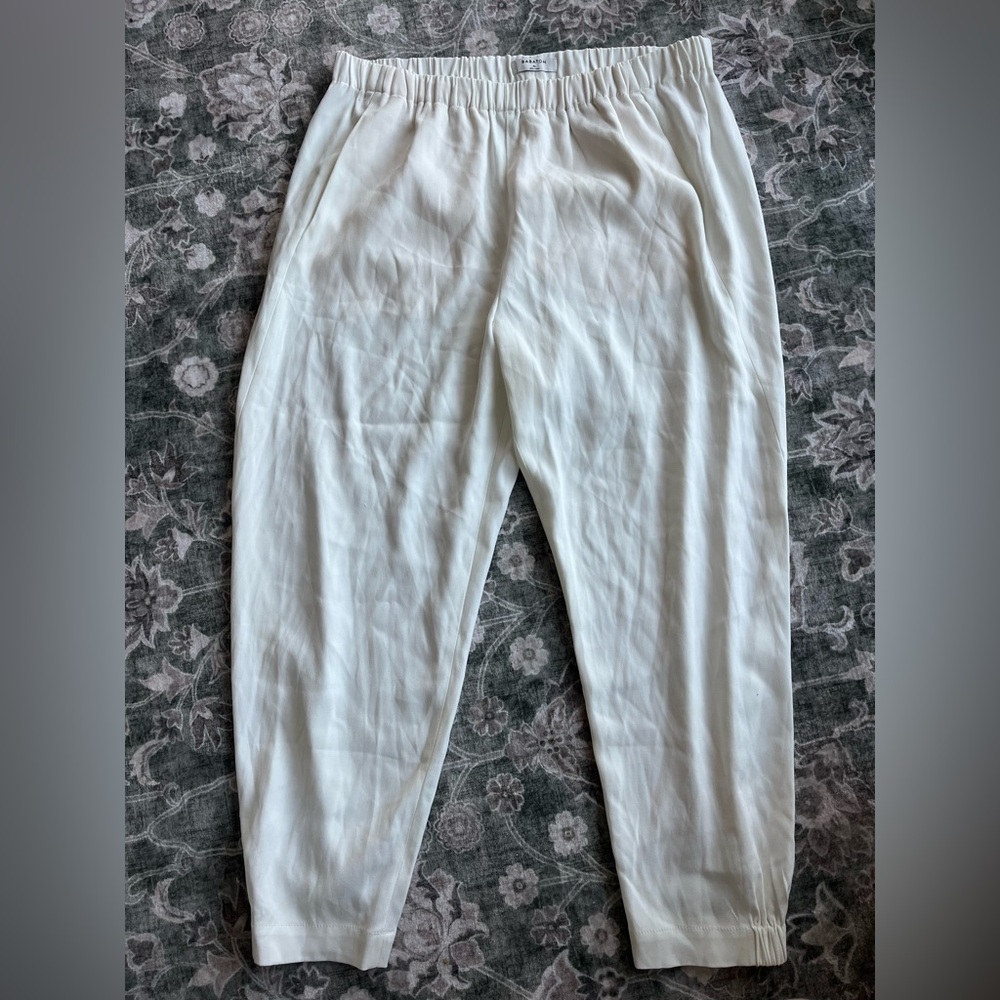 Babaton Cream Elastic Waist Pants